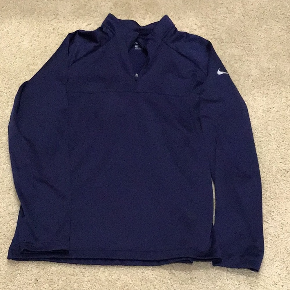 Men’s Nike Navy Dri-fit pullover Large great shape
